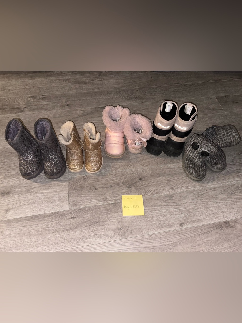 Girls size 8 winter bundle 3 Uggs 1 Stonz 1 H$M. Uggs like new